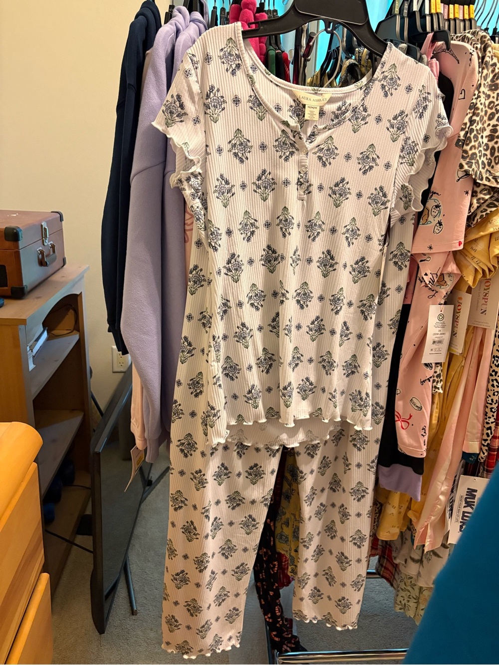 Laura Ashley two piece pajama set